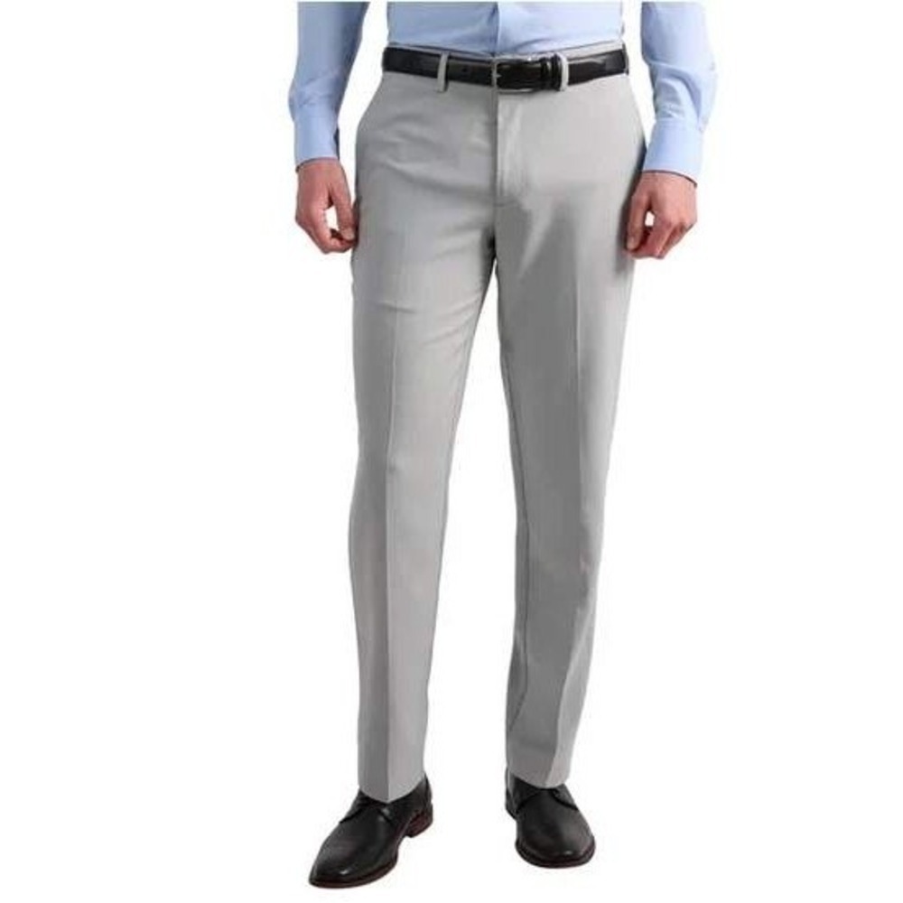 NEW Kenneth Cole Reaction Men's 40x32 Gray Slim Fit Performance Dress Pants